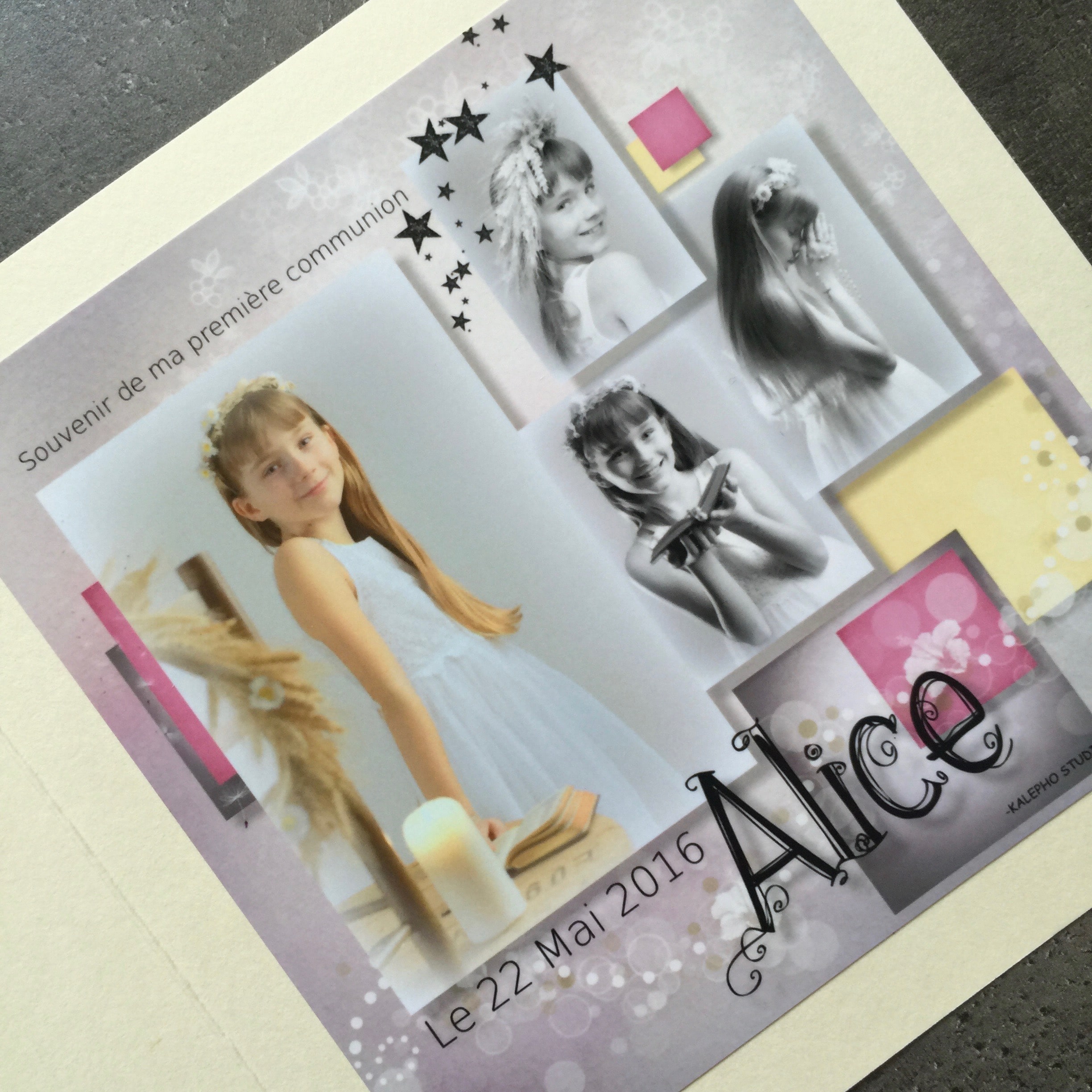 – Marie Meyer Démonstratrice Stampin up France   Cartes d'invitations anniversaire Alice 11 ans Kit pour Cartes Jolie  pochette